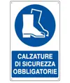Cartello  calzature di sicurezza obbligatorie