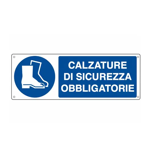 Cartello  calzature di sicurezza obbligatorie