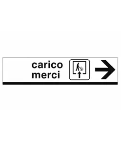 Cartello 'carico merci'