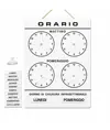 Cartello "cartello con orari chiusura personalizzabili " dim.  120x180