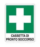 Cartello 'cassetta di pronto soccorso'