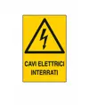 Cartello 'cavi elettrici interrati'