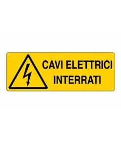 etichette adesive  cavi elettrici interrati