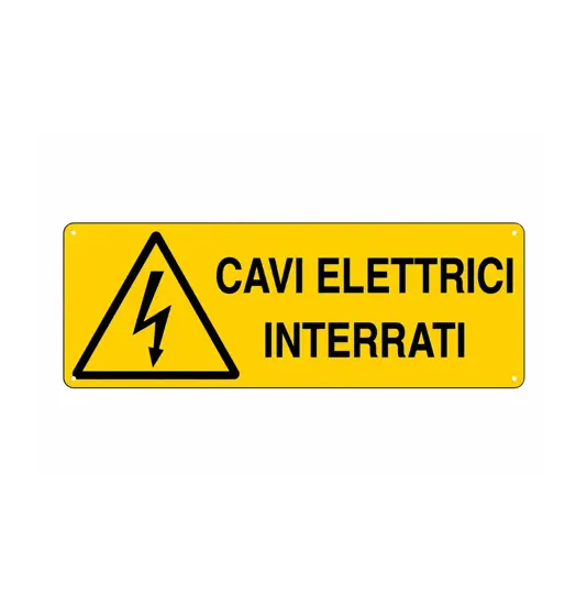 etichette adesive  cavi elettrici interrati