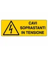 etichette adesive  cavi soprastanti in tensione