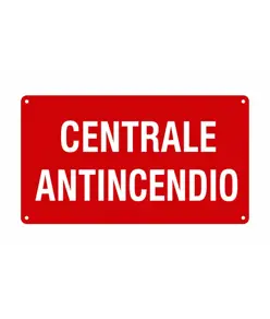 Cartello 'centrale antincendio'