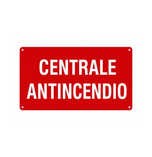 Cartello 'centrale antincendio'