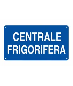 Etichetta adesiva 'centrale frigorifera'