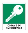 Cartello "chiave di emergenza"