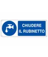 Cartello  chiudere il rubinetto