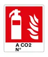 Cartello con scritta 'a CO2 N°'