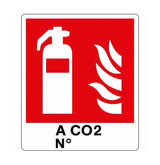 Cartello con scritta 'a CO2 N°'