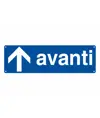 Cartello con scritta 'avanti'