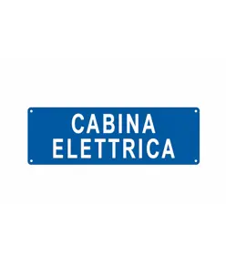 Cartello con scritta 'cabina elettrica'