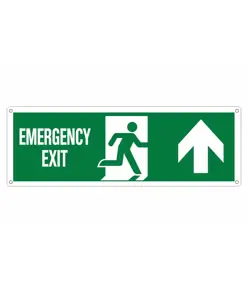 etichette adesive 'emergency exit'