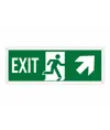 etichette adesive scritta 'exit' con freccia avanti / a destra