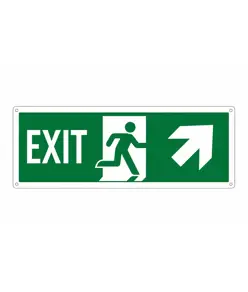 etichette adesive scritta 'exit' con freccia avanti / a destra