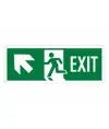 Cartello con scritta 'exit avanti/sinistra'