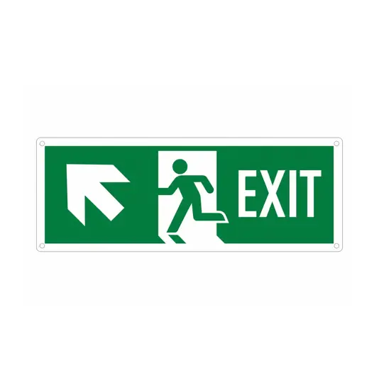 Cartello con scritta 'exit avanti/sinistra'