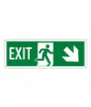 Cartello con scritta 'exit indietro/destra'