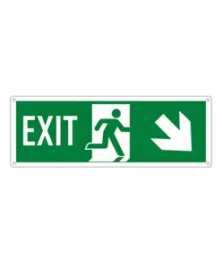 etichette adesive con scritta 'exit' indietro / a destra