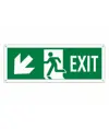 Cartello con scritta 'exit indietro/sinistra'