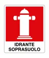 Cartello con scritta 'idrante soprasuolo'