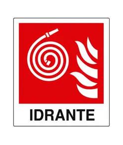 Cartello con scritta 'idrante'