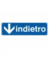 Cartello con scritta 'indietro'