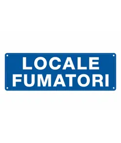 Cartello con scritta 'locale fumatori'