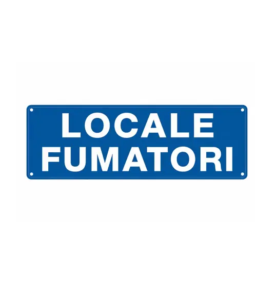Cartello con scritta 'locale fumatori'