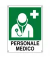 etichette adesive simbolo 'personale medico' con scritta