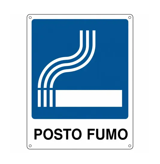 Cartello con scritta 'posto fumo'