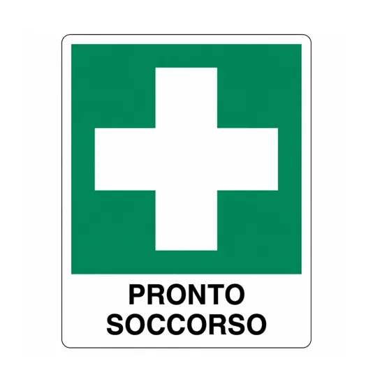 Cartello con scritta 'pronto soccorso'