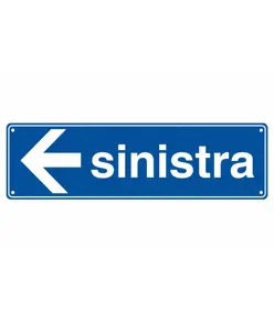 Cartello con scritta 'sinistra'