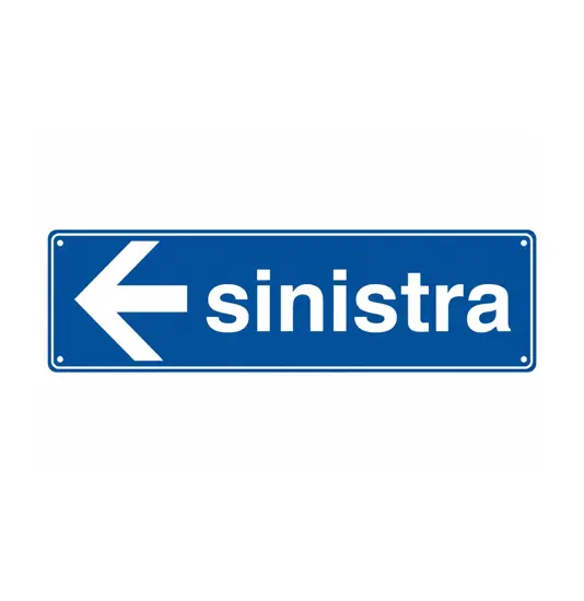 Cartello con scritta 'sinistra'