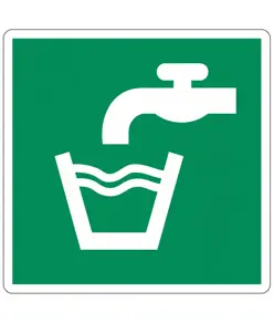 Cartello con simbolo 'acqua potabile