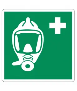 Cartello con simbolo 'autorespiratore per evacuazione'