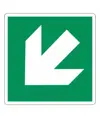 Cartello con simbolo 'freccia in diagonale'