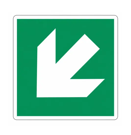 Cartello con simbolo 'freccia in diagonale'