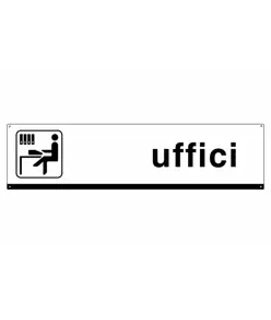 Cartello con simbolo 'uffici'