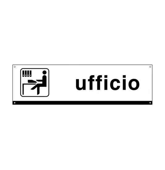 Cartello con simbolo 'ufficio'