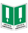 Cartello con simbolo 'uscita di emergenza'