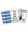 Cartello 'Controllo Green Pass' vari tipi e dimensioni