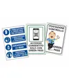 Cartello 'Controllo Green Pass' vari tipi e dimensioni