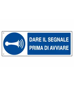 etichette adesive
  dare il segnale prima di avviare