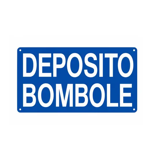 Cartello deposito bombole