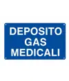 Cartello 'deposito gas medicinali'