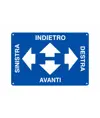 Cartello 'destra sinistra indietro avanti