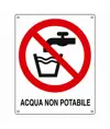 Cartello di divieto 'acqua non potabile'